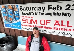 Scott “Mule” Juveland, the bar owner of The Bend in the Road in Manchester has organized an event to donate his hair to Locks of Love on Saturday. Juveland hasn’t cut his hair in 30 years. -- Brandi Hagen/Albert Lea Tribune