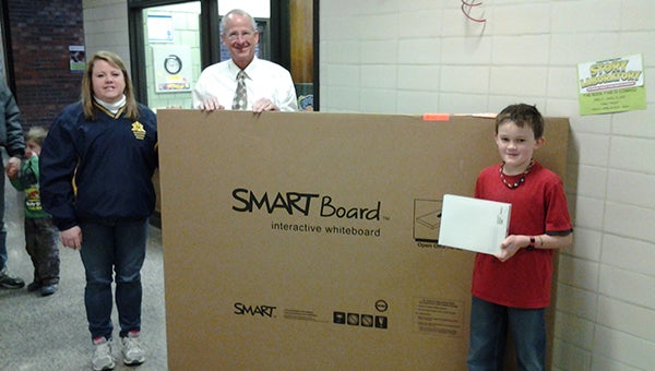 For the second year in a row, a student at Hollandale Christian School won Albert Lea Hy-Vee’s Smiles for Education contest. Austin DeBeau won the contest after his mom entered him and the school in the annual contest. He won an Ipad, and the school will receive a smart board for Austin’s classroom. -- Submitted 