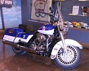 This Harmon Killebrew 2013 Road King Harley motorcycle will be given away as part of a raffle at Target Field on Aug. 17. --Submitted