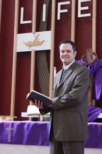 Chris Martin is the new pastor at Emmons Lutheran Church, 490 Pearl St. Martin started March 1. --Tim Engstrom/Albert Lea Tribune