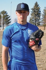 Lyle-Pacelli grad Cody Meyer is setting his sights on a solid season this spring for the Blue Devils. — Rocky Hulne/Austin Daily Herlad