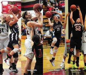 Joining Carlie Wagner on the All-Area first team are Bryn Woodside, Amanda Allis, Sydney Rehnelt and Taylor Martin.