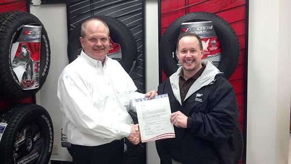 Sanderson Auto in Albert Lea was recently awarded the Top Shop award by the AAA Clubs of Minnesota. -- Submitted