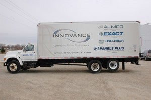 Tic Toc Digital Printing in Albert Lea created the decals, printed them and applied them to this truck for Innovance in Albert Lea.