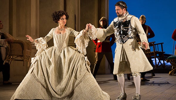Natalie Dessay as Cleopatra and David Daniels as Julius Caesar in Handel’s “Giulio Cesare.” --Marty Sohl/Metropolitan Opera