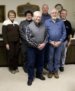Members of Calvary Baptist Church are from back left are Janet Poeschl, Kay Werner, Dave Thunstedt and Bruce Himmerich. In front from left are Louis Henderson and Doug Jensen.