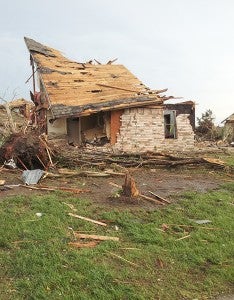 Albert Lea High School graduate Bob Boyer took this photo of his daughter Amy’s home on Monday that was destroyed by a massive tornado that struck Moore, Okla. --Submitted