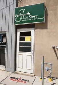 Linda Knudsen, owner of Plymouth Shoe Store, has plans for a new back door and other upgrades to bring customers into her business this summer during the Broadway reconstruction. 