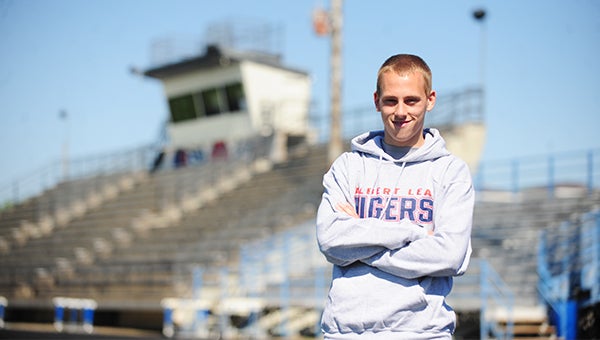 Micah Bader/Albert Lea TribuneIn Albert Lea’s most recent track meet, the Big Nine Conference Meet hosted by Rochester Century on Friday, Lucas Malimanek earned seventh place in the 800-meter run with a time of 2:07.87, and he took 12th in the 1,600-meter run with a time of 4:46.61.