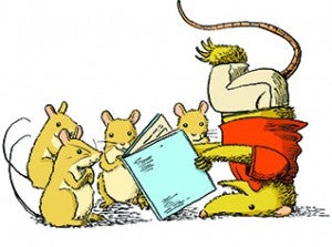Possum and mice reading