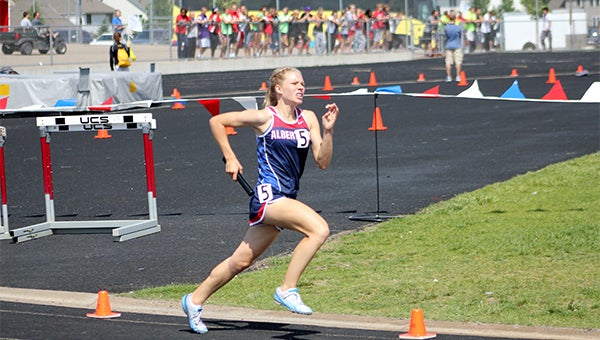 Chrissy Monson qualified for the state track meet in two events for the fifth consecutive year. She qualified in the 3,200-meter run on Thursday and the 1,600-meter run Saturday. — Lon Nelsen/For the Albert Lea Tribune 