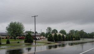 Water floods the ditches and around the home of the residents at 17304 US Highway 65 Wednesday after heavy rain hit the area. --Brandi Hagen/Albert Lea Tribune