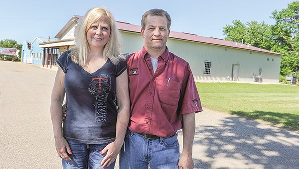 Kyle and Kerri Klaehn, owners of Double K will be moving their business from 18th Avenue NW to Mapleview where Midnight Sun Spas currently exists. -- Eric Johnson/Albert Lea Tribune