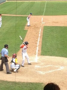 Dylan See-Rockers of Albert Lea stands at the plate during the Minnesota All-Star Series. — Submitted