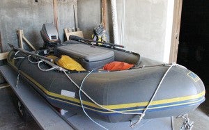 The Albert Lea Fire Department has used this boat for ice water rescues in the past. It does take four or five people to use, so firefighter Brett Boss said the new boat will be easier to use in certain instances.
