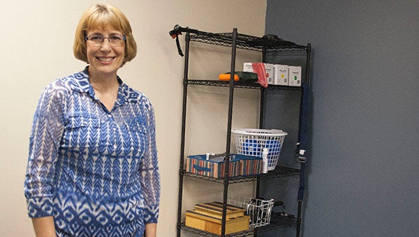 Kathy Johnson of Johnson Physical Therapy stands in front of some of the equipment in her office at Skyline Plaza on Thursday. Johnson opened her private practice in April. -- Sarah Stultz/Albert Lea Tribune