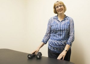 Kathy Johnson of Johnson Physical Therapy started her private practice in April after moving to Albert Lea from North Dakota. -- Sarah Stultz/Albert Lea Tribune