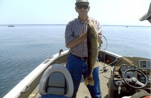 LaVerne Seberson caught a 29 3/4-inch walleye while fishing with his son-in-law Mick McClary west of Brainerd on Lake Mille Lacs. — Submitted