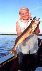 Barb Hoeve of Clarks Grove, Chris Hoeve’s mother, caught a 29-inch walleye on Lake Mille Lacs south of Aitkin within an hour of Chris’ northern pike catch. — Submitted 