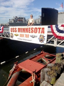 Rep. Shannon Savick joined a delegation of state officials for the commissioning of the USS Minnesota, the United States Navy’s newest fast attack submarine, in Norfolk, Va., on Sept. 7. 
