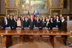 District 27 Sen. Dan Sparks joined Governor Mark Dayton at Friday’s Taiwan Agricultural Trade Goodwill Mission to Minnesota. -- Submitted