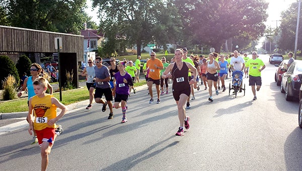 Runners compete Sept. 7 in the Thorne Crest five-kilometer run. — Submitted   