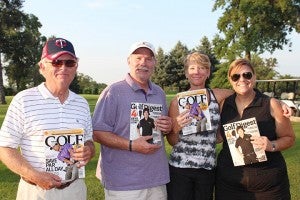 The third-place team at the second annual Albert Lea Daybreakers Kiwanis Golf Klassic from left is Al Anderson, Mark Fenstermacher, Cathy Gregorson and Catherine Buboltz. — Submitted   