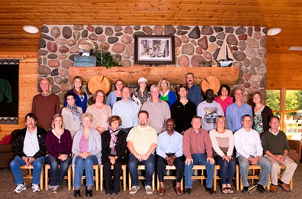 Pictured are the participants of the Blandin Community Leadership Program. Back from left, John Holt, Laura Lunde, Savile Lord, Cierra Anderson, Patty Greibrok, Mark Light and Kim Nelson. Middle from left, Mary Laeger-Hagemeister, Annette Petersen, Steve Jahnke, Larry Baker, Chris Utz, Dabang Gach, Doug Allen and Mary Jo Wimmer. Front from left are Dan Borland, Susie Hulst, Sue Yost, Rhonda Allison, Lance Skov, Nuga Atewologun, J.D. Carlson, Penny Jahnke, Chad Adams and John Katz. -- Submitted