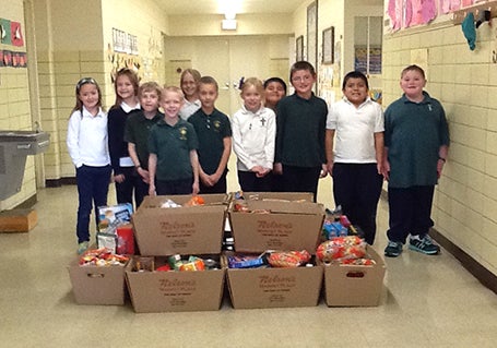 St. Theodore Catholic School’s second grade learned about helping others in need.