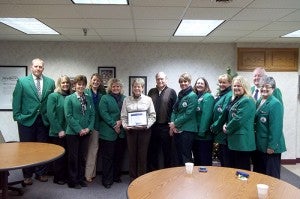 The Albert Lea-Freeborn County Chamber of Commerce ambassadors celebrate Mrs. Gerry’s Kitchen’s 40 years in business. --Submitted