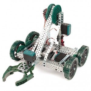 An example of a Vex Clawbot from the  Vex Robotics curriculum.