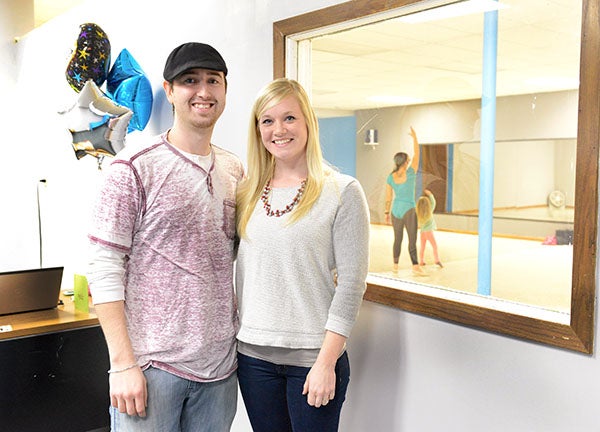 Dustin Boyer and Jessica Johnson opened Echo Step, a dance studio, on Feb. 3 at 1416 W. Main St. The building is about 2,000 square feet and includes an office space, changing room and a bathroom. From the office parents are able to watch their child's class through a window. -- Brandi Hagen/Albert Lea Tribune