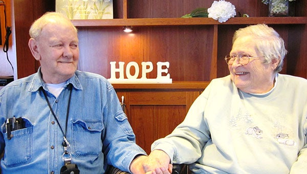 Bob and Barb Christopherson have been married for 59 years and currently reside at Good Samaritan Society in Albert Lea. -- Submitted