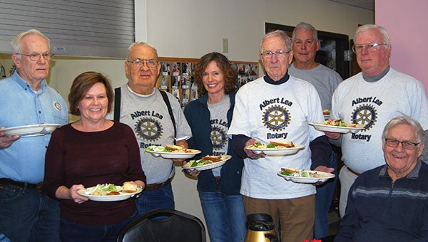 Albert Lea’s Rotary Club volunteers every Wednesday  to serve Meals at the Senior Towers following along with their motto, service above self. — Submitted
