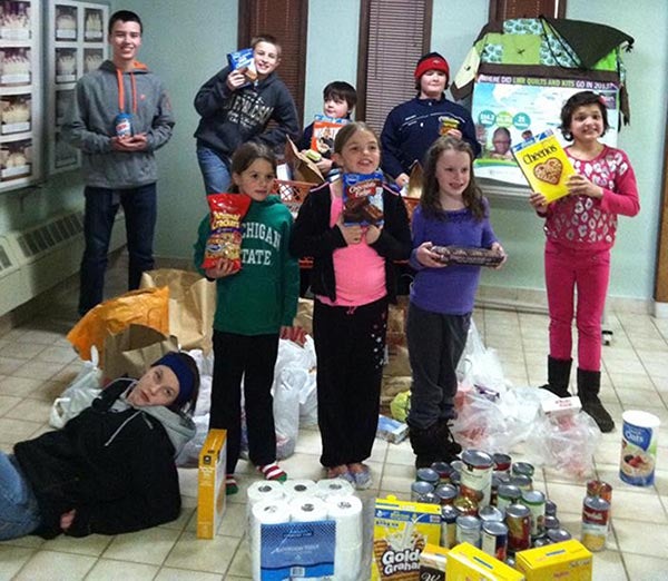 Ascension Lutheran youth collected food during the month of March that will be donated to the Salvation Army and the Ecumenical Food Pantry in Albert Lea. An estimated three carts-worth of food was donated. – Submitted