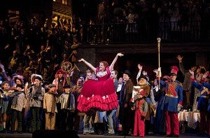 Susanna Phillips performs as Musetta in Act II of Puccini’s “La Bohème.” – Submitted