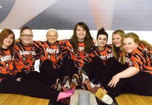 The Albert Lea High School girls’ bowling team poses for a photo at Holiday Lanes. From left are Rachel Reichl, Angela Riekens, Bree Tlamka, Brianna Oftedahl, Makena Hall, Hannah Senne and Tiffany Hallisy. — Submitted