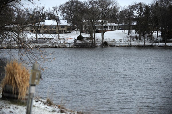The last of the winter ice on Fountain Lake was found on the north side of the city’s centerpiece body of water, according to spotter Bill Malepsy. – Micah Bader/Albert Lea Tribune