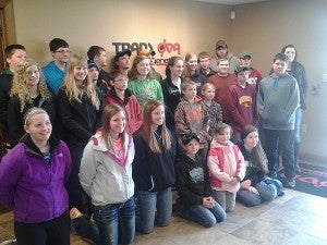 The 4-H group at TransOva Genetics. – Submitted