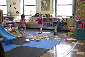 The pre-kindergarten at St. Theodore’s Catholic school opened this February and currently has six students. – Hannah Dillon/Albert Lea Tribune