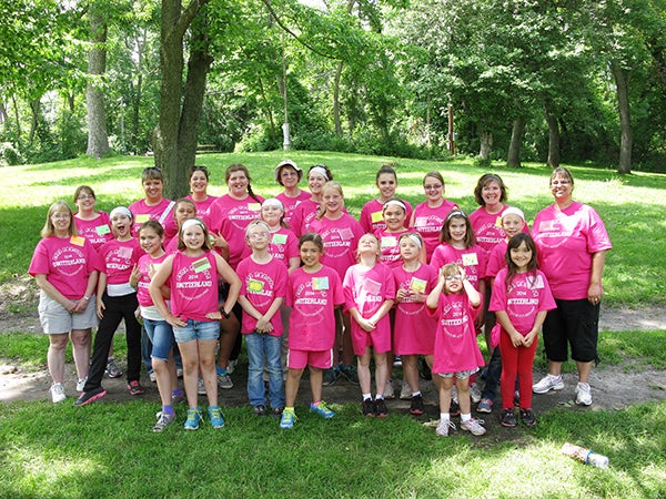 The Freeborn No. 420 Girl Scout Service Unit hosted an Outdoor Adventures Day Camp June 24 at Myre Big Island State Park. – Provided