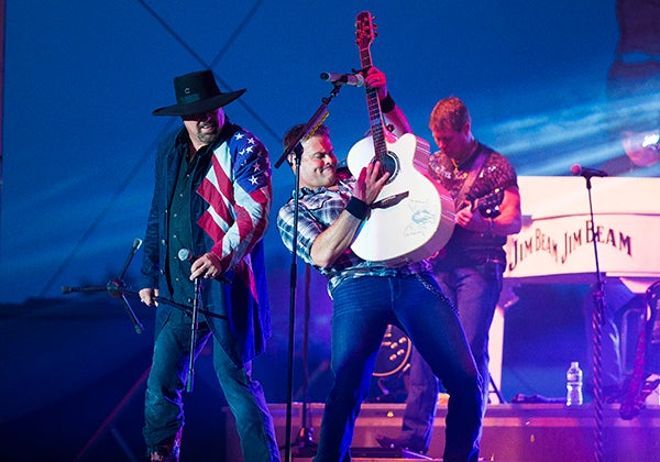 Montgomery Gentry packed the Grandstand Friday when they performed at the Freeborn County Fair. — Colleen Harrison/Albert Lea Tribune