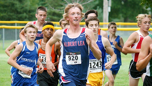 Jay Skaar runs Friday at the Faribault Invitational in North Alexander Park. Skaar took 82nd place with a time of 18 minutes, 7.2 seconds. — Bryce Gaudian/For the Albert Lea Tribune