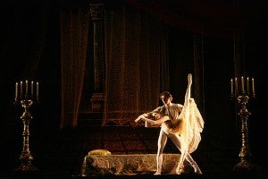 In the Bolshoi Ballet’s 2013 production of “Romeo and Juliet,” Anna Nikulina fills the role of Juliet and Alexander Volchkov fills the role of Romeo. – Provided