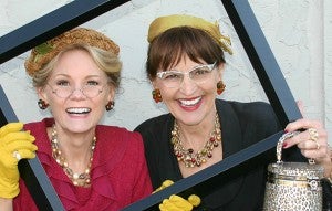 Sue "Tina" Edwards, left, and Annette "Lena" Olsen, right, have been performing as Tina and Lena for three decades. — Provided