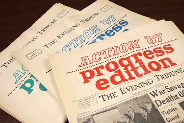 Reporter Hannah Dillon found a 1967 Progress Edition at Midwest Antiques, Publisher Crystal Miller purchased it.