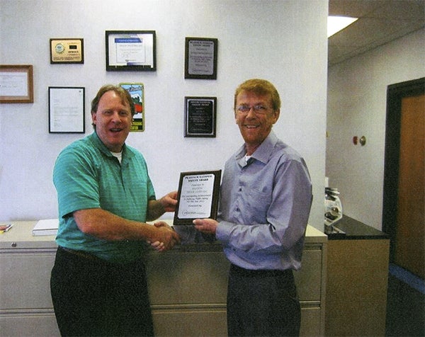 Hanson Truck Lines was presented a Platinum Award by Great West Casualty Company as part of the 2013 National Safety Awards Program. — Provided