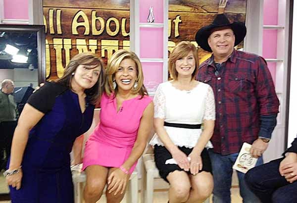 Tammy Peterson of Wells, third from left, was selected for an Ambush Makeover on the “Today” show last Thursday, where she also got to meet Garth Brooks, at right. - Provided