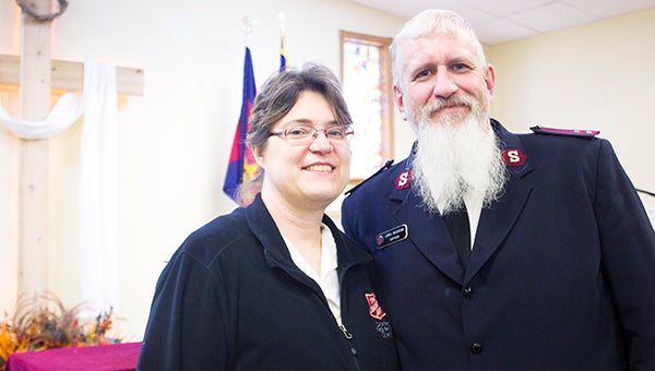 Albert Lea Salvation Army Capts. Lee and Jim Brickson will move to Brooklyn Center on Monday after serving almost eight years in the area. A farewell gathering is slated for 2 p.m. Sunday at the Fairlane Building at the Freeborn County Fairgrounds. - Sarah Stultz/Albert Lea Tribune