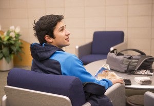 Franco Ortiz of Austin attends Riverland Community College in Albert Lea. He thinks that Obama’s free community college proposal could make secondary education much more accessible for people who wouldn’t be able to afford it otherwise. - Colleen Harrison/Albert Lea Tribune